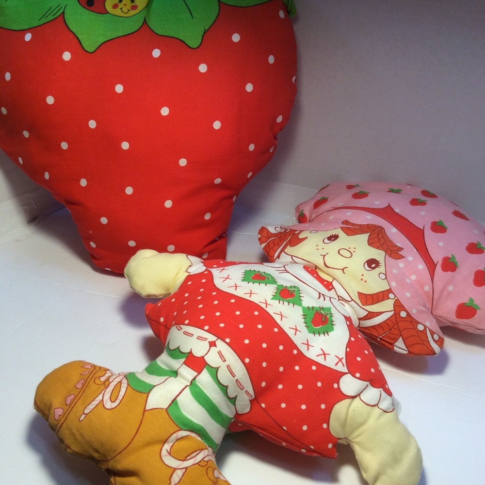 Vintage Handmade Strawberry Shortcake Doll & 🍓
